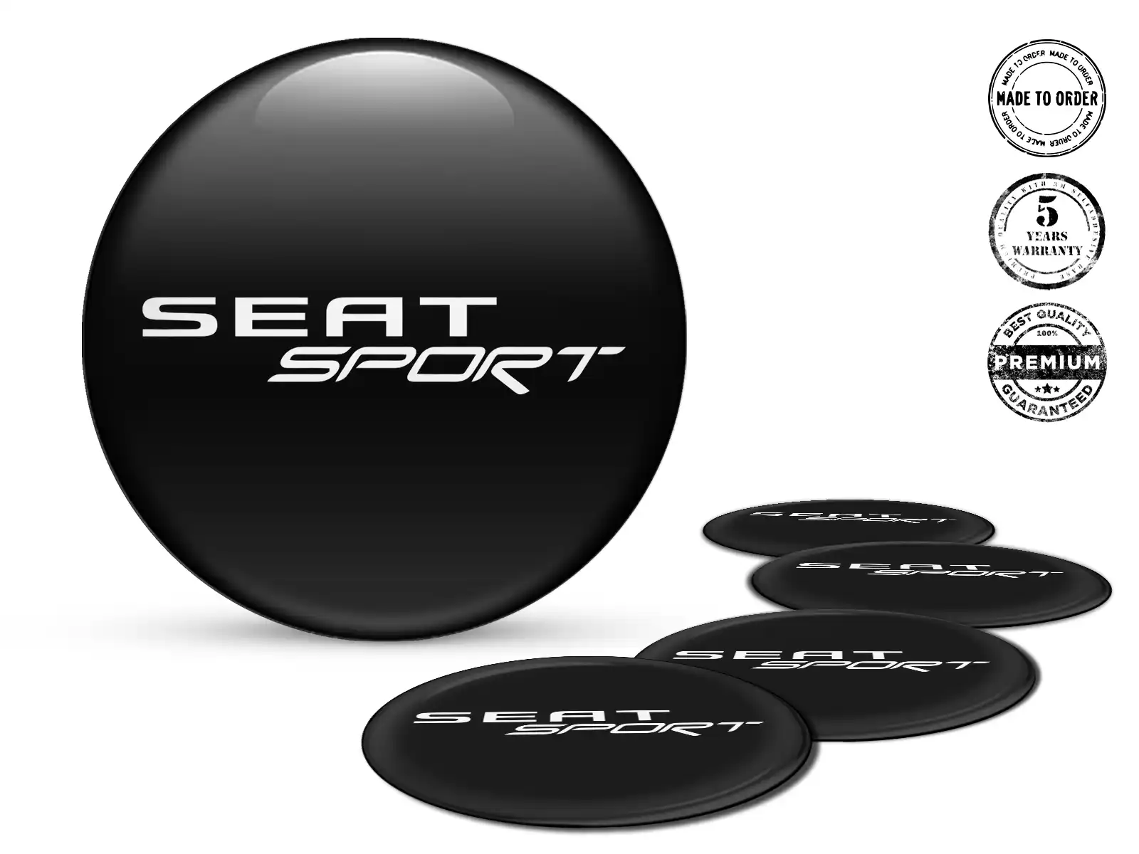 Seat Gewölbte Plaketten Ausgabe Hochwertige Aufkleber